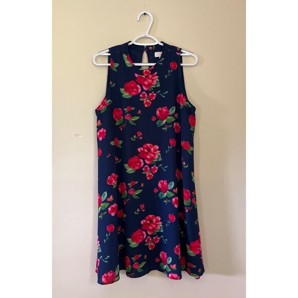 Mudpie Girls Medium Blue Floral Sleeveless Maxi Dress Casual - Picture 1 of 5